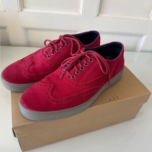 Cole Haan Red Suede Men's Oxfords